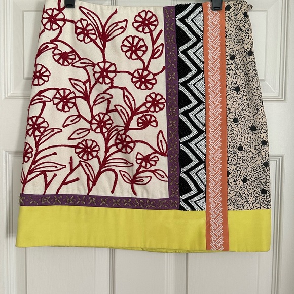 Anthropologie Leifnotes Brimming Borders Skirt 4 - Picture 1 of 6